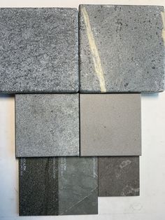 several different types of tiles arranged on top of each other