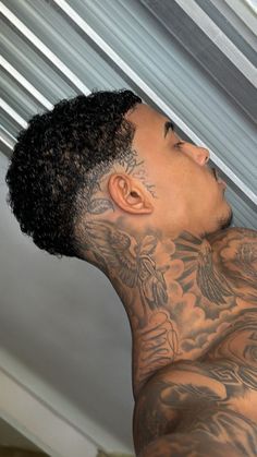 Men S Neck Tattoo, Black Men Chest Tattoos, Neck Tattoo Black Men, Man Neck Tattoo, Neck Tats For Men, Black Men Neck Tattoos, Men Neck Tattoo Ideas, Back Neck Tattoo Men, Neck Tattoos Men