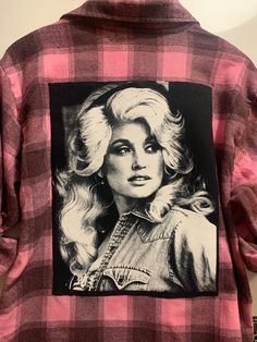 All flannels are mens sizes so slightly larger.  FREE 5x7 Dolly Print of original art painting to the next 5 orders Dolly Parton Plaid Shirt, Dolly Outfits, Red Sunflowers, Pink Flannel, Womens Blouses, Original Art Painting, Womens Pencil Skirts, Mexican Culture, Round Top