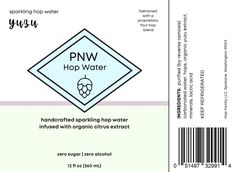 label design for pnw hop water