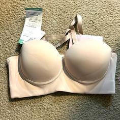 Push-Up Bra Leonisa Brand Strapless Bra With Removable Pads For Spring, Elegant Strapless Bra For Spring, Classic Push-up Bra, Affordable Classic Push-up Bra, Beige Push-up Bra, Cheap Beige Push-up Bra, Victoria's Secret Beige Push-up Bra, Mermaid Bra, Green Bras