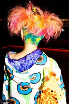 Candy Pop, Japanese Street Fashion, Shaved Hair, Grunge Hair