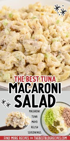 Tuna Macaroni Salad Tuna Macaroni Salad, Creamy Tuna Pasta, Easy Macaroni Salad, What Is Healthy Food, Best Macaroni Salad, Easy Macaroni, Tuna Salad Pasta, Pasta Side Dishes