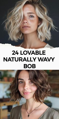 Check out 24 chic naturally wavy bob styles that will make you fall in love with your waves all over again, each offering a distinct and fashionable look. Bob With Natural Waves, Above The Shoulder Bob With Layers, Short And Wavy Haircuts, Lob With Curtain Bangs Wavy Hair, Shaggy Bob For Fine Wavy Hair, Short Length Wavy Hair, Wavy Lob With Layers, Wavy Shoulder Length Bob, Hair Styles For Medium Length Wavy Hair