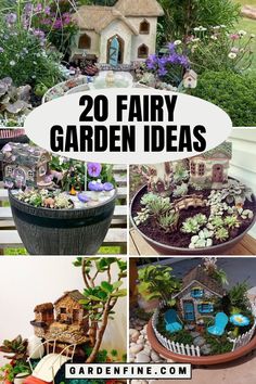 Save this pin for whimsical fairy garden inspiration to create a magical oasis in your backyard. Explore creative DIY ideas and tips to bring your mini garden to life. #FairyGarden #GardeningInspiration #DIYProjects