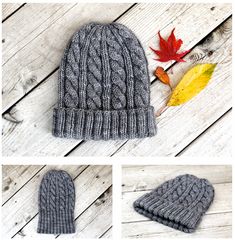 Jason's Cashmere Hat Mens Hat Knitting Pattern, Cable Knit Hat Pattern, Cabled Hat Pattern, Beanie Knitting Patterns Free, Knit Beanie Pattern, Womens Knitting Patterns, Cable Knitting Patterns, Knitting Basics, Knitting Patterns Free Hats