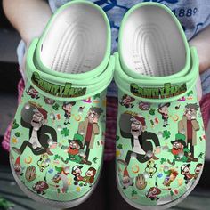 Comfortable Gravity Falls Happy St.Patrick's Day Green Clogs Green Crocs, Green Love, Crocs Crocband, Crocs Clogs, Toddler Age, Holiday Looks, Vibrant Green, Crocs Shoes, Best Friends Forever