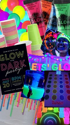 glow in the dark party supplies and decorations