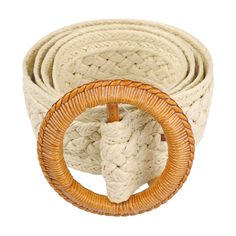 Elevate your ensemble with the Elerevyo Women's Vintage Woven Belt, a perfect blend of bohemian charm and practical elegance. This accessory is a staple for any fashion-forward wardrobe.

- Material: Durable plastic
- Color: Striped round buckle
- Gender: Female
- Age Group: Adult
- Size: Suitable for waist circumference up to 92.0 cm/36.2 inches

Crafted with a smooth, circular buckle, this belt not only accentuates your waist but also enhances your outfit, making it more striking and elegant. Belt For Dress, Shirts Oversized, Belt For Women, Oversized T Shirts, Woven Belt, Girls Wardrobe, Outfit Making, Waist Circumference, Design Help