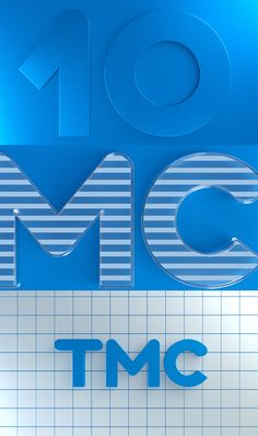 an image of the word mmc in blue and white