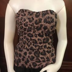 Nwt Celine By Champion Leopard Print Tube Top Crinkled Design Color: Black And Brown Size: 2xl Measured Laying Flat Bust: 30” (Elastic Back) Waist: 28” Length: 16 1/2” Made In Usa Autumn Outfits, Design Color, Tube Top, Black And Brown, Leopard Print, Made In Usa, Fall Outfits, Color Design, Womens Tops