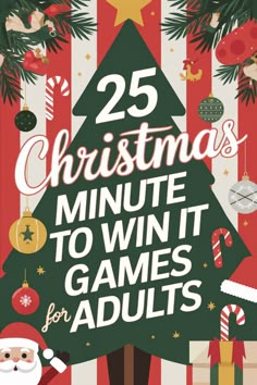 the 25 christmas minute to win games for adults