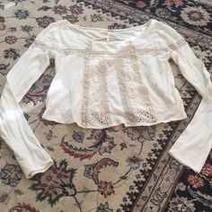 Brand New No Tags. Meant To Wear It But Never Did. Adorable Lace Crop Top. So Cute! White Lace Top, Lace Crop Tops, Cream White, Free People Tops, White Lace, So Cute, Lace Top, Free People, Wear It