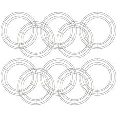 six circles are arranged in the same pattern