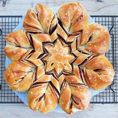 Cinnamon Twist Star Bread | Recipe | Cuisine Fiend Star Bread Recipe, Swedish Cinnamon Buns, Cinnamon Twist, Star Bread, Stuffed Bread, Carrot Cupcake, Powdered Eggs, Cinnamon Twists, Carrot Cupcakes