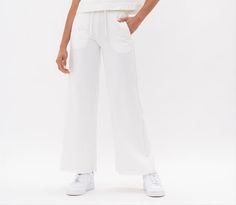 Wide Leg Relaxed Fit Pants French Terry Pants, Relaxed Fit Pants, Elevated Style, Fit Pants, Bottom Clothes, Contemporary Fashion, Raw Edge, Workout Pants, Running Errands