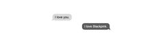 two speech bubbles with the words i love you and i love elephant written in them