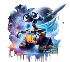 an image of a cartoon character on top of a vehicle with space in the background