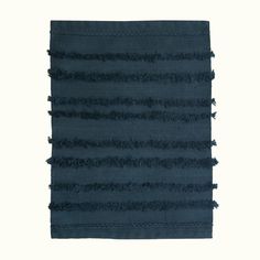 Kiliim NAVY TUFT BATH MAT Bath Mats Kiliim Woven Aesthetic, Bathroom Rug Set, Nile Delta, Boho Texture, Tub Mat, Heritage Crafts, Cotton Bath Mats, Traditional Kilim, Bathroom Rug Sets