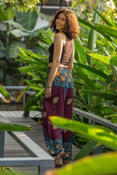 Burgundy Chang Pants Flowy Pants Outfit Summer, Aesthetic Pants, Thai Pants, Handmade Pants, Earthy Aesthetic, Fisherman Pants, Elephant Pants, Printed Yoga Pants, Geometrical Shapes