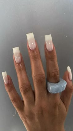 Pin: prettymarieartist IG: prettymarieartist Super Square Acrylic Nails, Nail Ideas Simple, Nail Appointment, Long Square Nails, Nails Trends, Claw Nails, Basic Nails, Her Nails, Simple Acrylic Nails