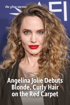 Angelina Jolie swapped her signature sleek brunette hair for big, blonde curls at the ‘Maria’ premiere. See her bold new look and find out more about this surprising transformation. #AngelinaJolie #CelebrityHair #RedCarpetBeauty Big Blonde Curls