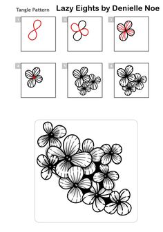 the worksheet shows how to draw flowers