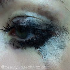 Wet Aesthetic Makeup, Smudged Makeup Photography, Ruined Makeup Aesthetic, Makeup Running Down Face, Smudged Makeup Look, Runny Makeup Aesthetic, Smeared Makeup Aesthetic, Makeup Brutalism, Smudged Makeup Aesthetic