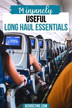 Are you planning a trip soon and have a long-haul flight coming up? Long flights can be exhausting and sometimes miserable, but they don't have to be this way! Read on to learn the 14 carry-on essentials for long flights that will make your upcoming travel journey the most comfortable yet. long haul flight essentials | long haul flight essentials packing lists | long haul flight essentials carry on | long haul flight tips | long flight hacks | carry on bag essentials long flights | Long Flight Packing List, Long Haul Flight Essentials, Flight Essentials, Travel Tools, Long Flights, Long Haul Flight