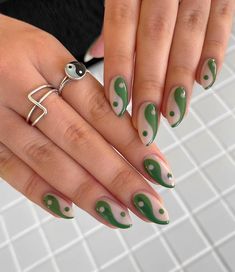 50+ Y2K Nails For a Trendy Mani; green nails! This includes Y2k nails acrylic, y2k nails acrylic long, y2k nails short, y2k nails acrylic short, y2k nails black, y2k nails pink, y2k nails simple, y2k nails almond & more! This also includes y2k nail designs, y2k nail art, y2k nail ideas, y2k nails simple, y2k nails white, y2k nails acrylic black, trendy nails, cute nails, smiley face nails, bright nails, summer nails & more! #y2knails #y2knailideas #y2knailssimple #y2knailsacrylic Black Nail Varnish, Statement Nails, Short Nail Ideas, Kpop Nails, Nail Designs For Short Nails, Martini Olive, Trendy Nail Designs, Autumn Inspired