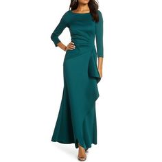 Silhouette:Sheath / Column; Hemline / Train:Ankle Length; Closure:Zipper UP; Fully Lined:No; Built-In Bra:No; Embellishment:Ruffles; Fabric:Satin,Lace; Sleeve Length:3/4 Length Sleeve; Tips:Professional dry cleaner only,Colors may vary slightly due to different monitor settings; Boning:No; Style:Party,Elegant; Occasion:Wedding Guest,Formal Evening; Waistline:Natural; Neckline:Scoop Neck; Listing Date:01/31/2023; Bust:; Hips:; Hollow to Floor:; Waist: Trumpet Gown, Dress Wedding Guest, Evening Dresses Cocktail, Mother Of The Bride Dress, Elegant Party, Groom Dress, Wedding Bridesmaid Dresses, Classic Dress, Homecoming Dress