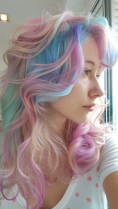 Get ready to indulge your sweet tooth and satisfy your craving for stunning hair with these 32 dreamy cotton candy hairstyles. These delectable looks feature soft, pastel hues that blend seamlessly, creating a mesmerizing effect Blonde And Colorful Hair Ideas, Blonde Colored Hair Ideas, Cool Natural Hair Colors, Hair Dye Pastel, 2019 Hairstyles, Colored Hair Clip Ins, Cool Hair Dye Colors, Pastel Color Hair Ideas, Colorful Hair Dye Ideas For Blondes