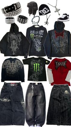 Skater Fits, Affliction Clothing, Punk Style Outfits