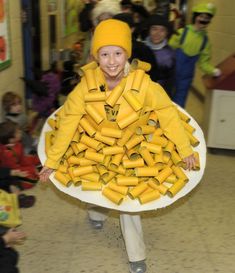 a person in a costume made out of bananas