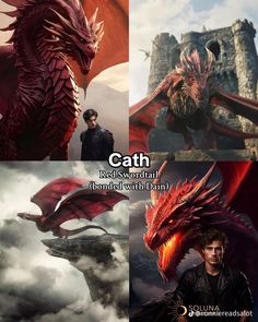 four different pictures of the same character in game of thrones, with caption below