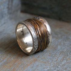 Modern Ring unisex wedding band Tibetan Ring Wedding Ring | Etsy Rustic Mens Rings, Tibetan Ring, Silver Wire Rings, Wide Silver Ring, Silver Wrap Ring, Discount Universe, Gold And Silver Rings, Etsy Wedding Rings, Wrap Ring