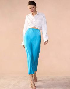 Cynthia Rowley Sienna Silk Skirt | Garmentory Flowy Satin Lined Skirt, Chic Silk Relaxed Skirt Bottoms, Chic Silk Relaxed Skirt, Relaxed Silk Pencil Skirt, Chic Silk Skirt Relaxed Fit, Relaxed Fit Silk Pencil Skirt, Chic Blue Satin Bottoms, Chic Relaxed-fit Silk Skirt, Chic Long Silk Skirt