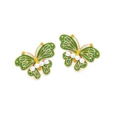 Green Butterfly Pearl Decor Stud Earrings In Gold Tone Hardware The Color Is More Like The First Picture New (Boutique Packaging) **Let Me Know If You Like To Bundle With Another Listing! **I Always Accept Reasonable Offers Cute Earrings Cute Jewelry Dainty Jewelry Summer Vacation Cute Outfits Trendy Jewelry Formal Jewelry Wedding Earrings Lovers Gift Holiday Gift Gift For Her Tags : Anthro Anthropologie Free People We The Free Zara Zara Jewelry Lili Pulitzer Kendra Scott 8 Other Reasons Dolls Kill Lili Clasps For Love And Lemons Ettika Shashi Natalie B Jewelry Five And Two Casa Clara Baublebar Petite Moments The M Jewelers Ny Anton Heunis Amber Sceats Lili Claspe Brandy Melvil Jewelry Formal, Lili Claspe, M Jewelers, Formal Jewelry, Zara Jewelry, Free People Jewelry, Jewelry Summer, Pearl Decor, Jewelry Dainty