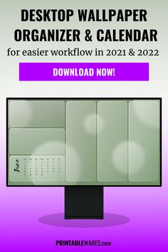 desktop wallpaper organizer and calendar for easter workflow in 2021 & 202