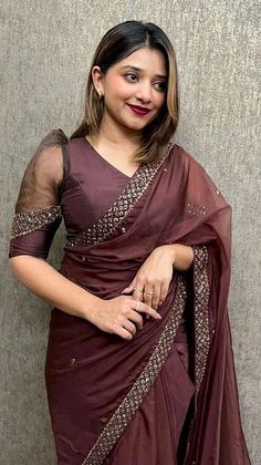 Blouse Designer Latest, Blouse Neck And Sleeve Design, Blouse Design For Designer Saree, Party Wear Blouse Designs Latest, Sleeve Blouse Designs Saree, Sleeve Pattern For Blouse, Net Sleeves Designs For Blouse, Blouse Sleeve Pattern, Sleeves Designs For Blouse