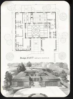 an old house with plans for the first floor