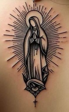 Mary Virgin Tattoo, Our Lady Of Guadalupe Tattoo Design, Rosary Tattoo Design Drawing, Our Lady Of Guadalupe Tattoo, Mexican Tattoo Ideas, Virgencita Tattoo, Virgin Mary Tattoo Design, Virgen Mary Tattoo, Virgen De Guadalupe Tattoo Ideas