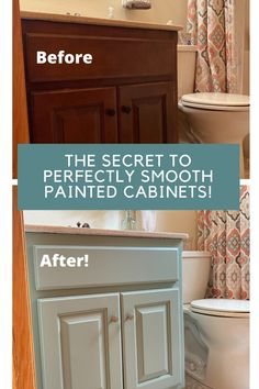 How to paint bathroom cabinets: before and after pictures of a cabinet Paint Bathroom Cabinets, Diy Kitchen Cabinets Painting, Paint Bathroom, Painting Bathroom Cabinets, Painted Cabinets, Diy Furniture Renovation, Bathroom Redo, Furniture Renovation