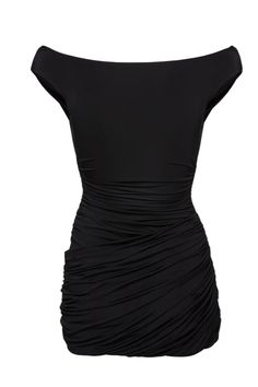 Swaths of jersey are carefully draped to create this season's little black dress, with a fitted mini skirt and off shoulder neckline. Shell 95% Viscose 5% Elastane This piece fits true to size. We recommend you get your regular size Model is 180 cm and is wearing a size 34. MAGDA BUTRYM SIZE CHART34 FR = 2 US36 FR = 4 US38 FR = 6 US40 FR = 8 US42 FR = 10 US PLEASE NOTE ALL SALE ITEMS ARE FINAL SALE Black Dress White Background, Fitted Mini Skirt, Fashion Model Sketch, Boho Lifestyle, Model Sketch, Graduation Style, Magda Butrym, Mini Dress Black, Church Decor