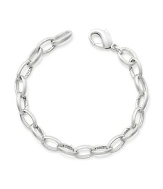 From James Avery&#x2C; this charm bracelet features:Versatile by design&#x2C; our sterling silver Changeable Charm Bracelet gives you the freedom to wear any charm at anytime. Every other link opens and closes&#x2C; so you may add or remove charms as you wish. Simply push down and slide on charms. This charm bracelet does not require any soldering and the customer can add and remove charms as often as they like. Truly a great gift. Functional and prac Classic Sterling Silver Bracelet With Strap, Classic Charm Bracelet With Sterling Silver Clasp, Classic White Gold Metal Charm Bracelet, Classic White Gold Charm Bracelet With Polished Finish, Classic White Gold Oval Link Charm Bracelet, Classic White Gold Charm Bracelet With Silver Clasp, Classic White Gold Charm Bracelet With Sterling Silver Clasp, Classic White Gold Sterling Silver Charm Bracelet, Sterling Silver Bracelet With Extender