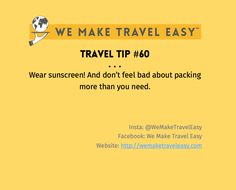 a yellow background with the words we make travel easy