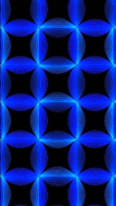 an abstract blue and black background with circles in the shape of lines, on top of each other