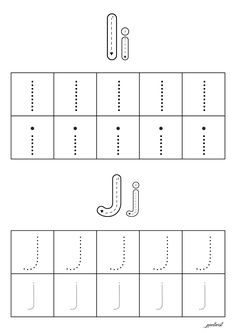 the letter j worksheet for children to practice their handwriting and writing skills, including numbers