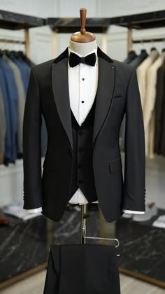 Men Suits Black 3 Piece Slim Fit One Button Wedding Groom Party Wear Coat Pant, Men Tuxedo, Men Black Suit, Black Slim Fit Tuxedo - Etsy United Arab Emirates Wedding Suits For Groomsmen, Black Wedding Suit For Groom Classy, Black Blazer Designs For Men, Full Black Tuxedo Wedding, Groom Tuxedo Colors, 3 Piece Tuxedo For Men Wedding, Mens Suit Wedding Guest, Groom Suites Wedding, Tuxedo Men Black