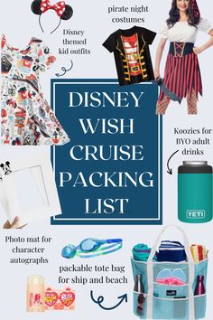 the disney wish cruise packing list